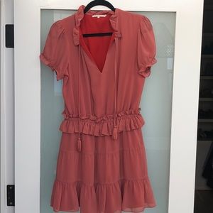 Tularosa Ruffly Pink Dress- worn once